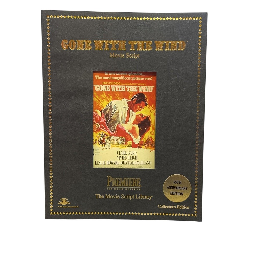 Gone‎ With The Wind Movie Script Premiere Magazine 55th Anniversary Edition